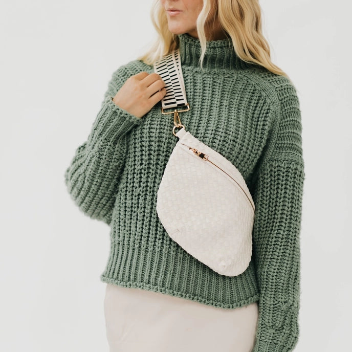 Woven Crossbody Bag Woven Shoulder Bag Woven Bag Woven Handbag Woven Crossbody Sling Bag Woven Sling Bag Woven Purse Woven Fanny Pack