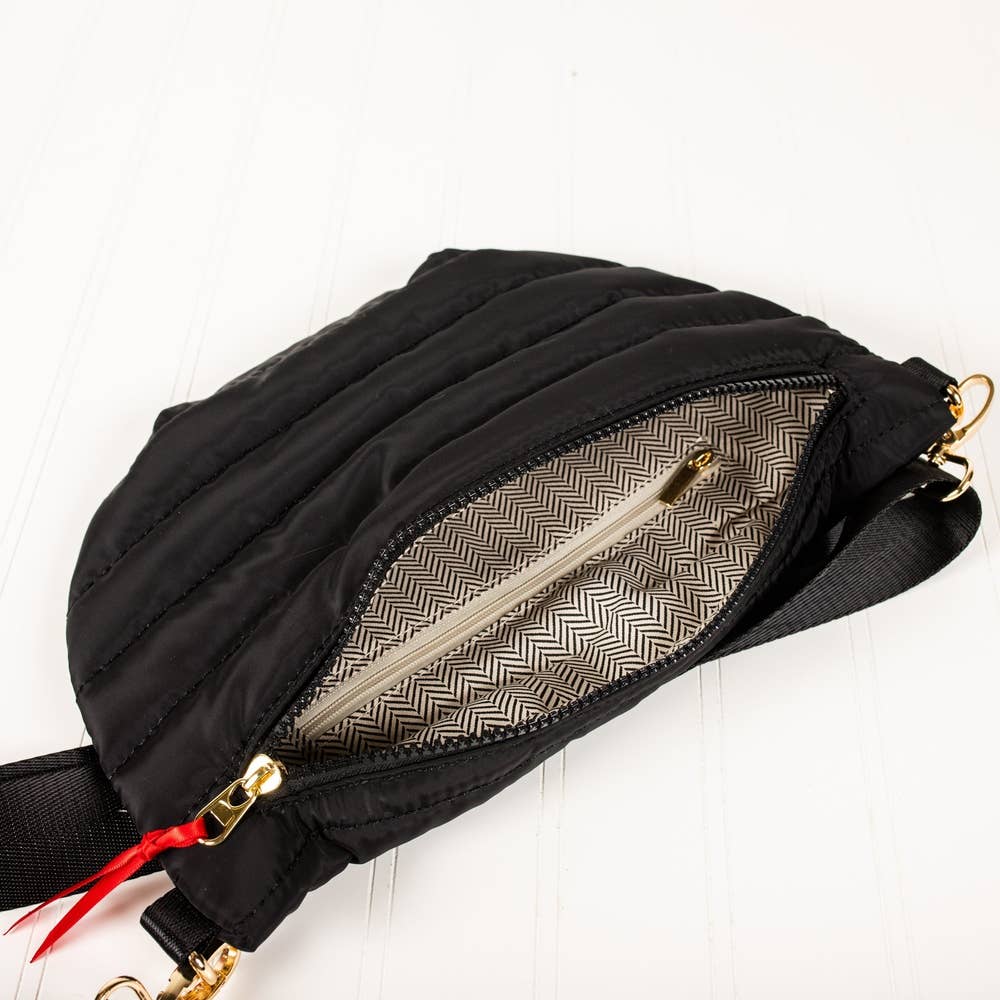 Puffer Belt Bag Puffer Sling Crossbody Quilted Puffer Shoulder Bag Crossbody Purse Women Purse Quilted Handbag