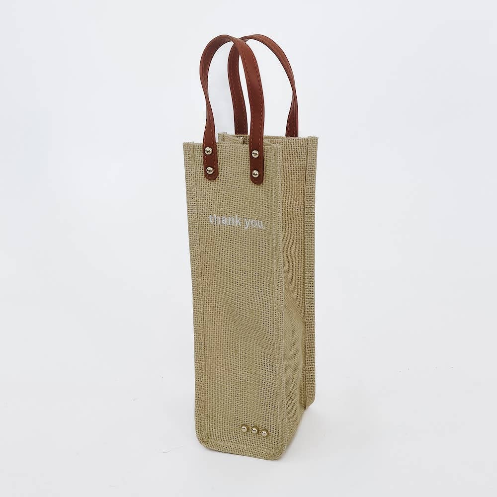 Gifted Canvas Reusable Wine Tote