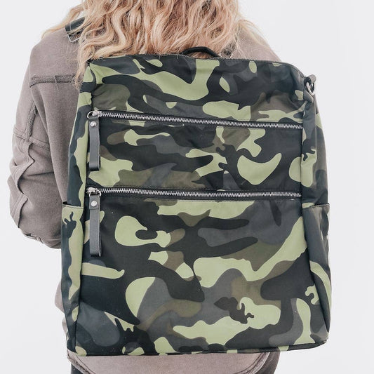 Camo Stylish Large Backpack Nylon Bag Rucksack School Backpack Durable Backpack Everyday Backpack Travel Bag